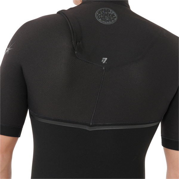 2026 Rip Curl Mens E-Bomb 2/2mm Zip Free Shorty Wetsuit 124MSP - Black